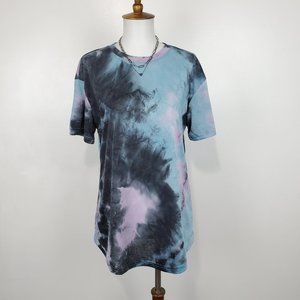 Shein Ez Wear Tye Die Short Sleeve Knit Crew Neck T-Shirt NEW NWT Size XS